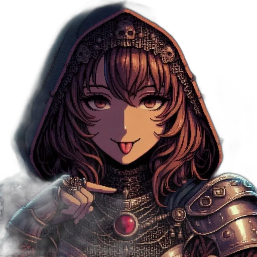 face, crown, sword, mask, fantasy art, pixel art, concept art, anime transparent PNG cut-out