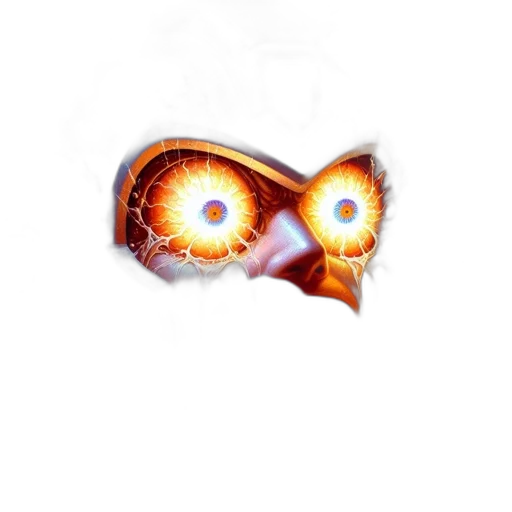 creature, mask, animal, dragon, pixel art, concept art, 3d render, photorealistic transparent PNG cut-out