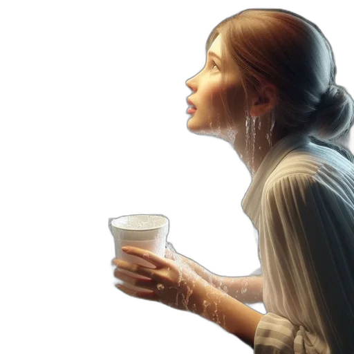 face, bottle, food, photorealistic, concept art, oil painting, pixel art, rain transparent PNG cut-out