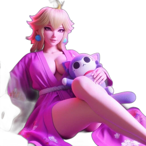 concept art, 3d render, fantasy art, pixel art, pastel, animated, female, character transparent PNG cut-out