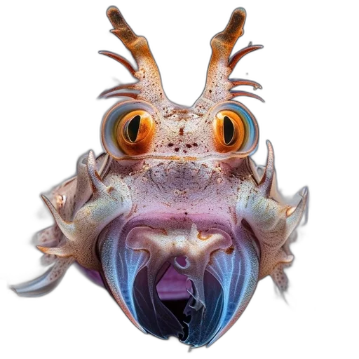 animal, creature, dragon, face, photorealistic, 3d render, concept art, marine transparent PNG cut-out