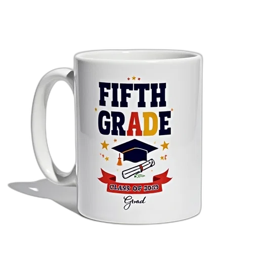 3d render, white, ceramic, mug, colorful, design, featuring, words transparent PNG cut-out