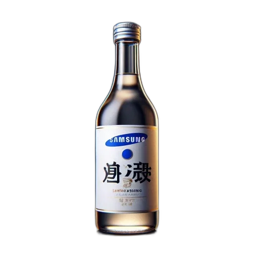 bottle, weapon, food, photorealistic, 3d render, clear, labeled, samssung transparent PNG cut-out