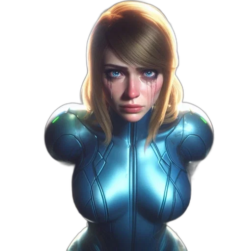 robot, face, concept art, comic book art, 3d render, fantasy art, blue, emotional transparent PNG cut-out