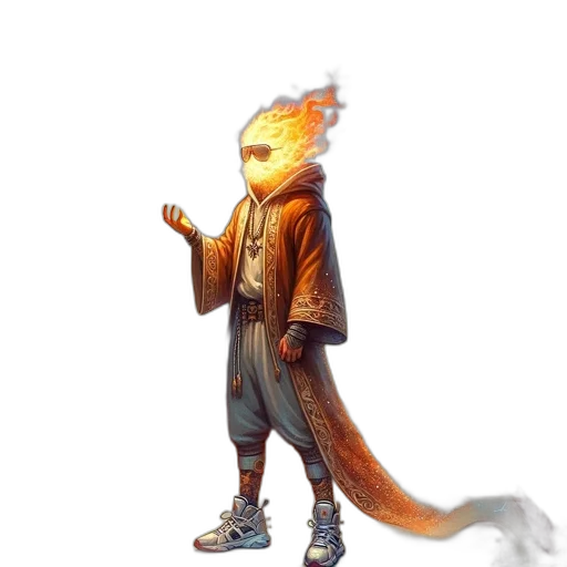 dragon, staff, jacket, animal, concept art, fantasy art, 3d render, pixel art transparent PNG cut-out