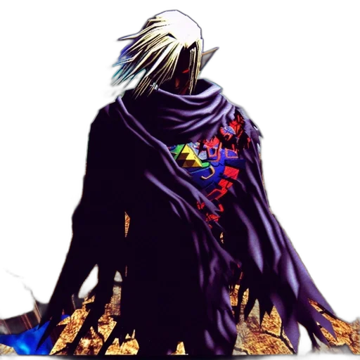 jacket, staff, mask, weapon, concept art, pixel art, fantasy art, comic book art transparent PNG cut-out