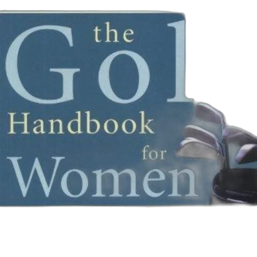 golf, handbook, women, complete, guide, book, cover, featuring transparent PNG cut-out