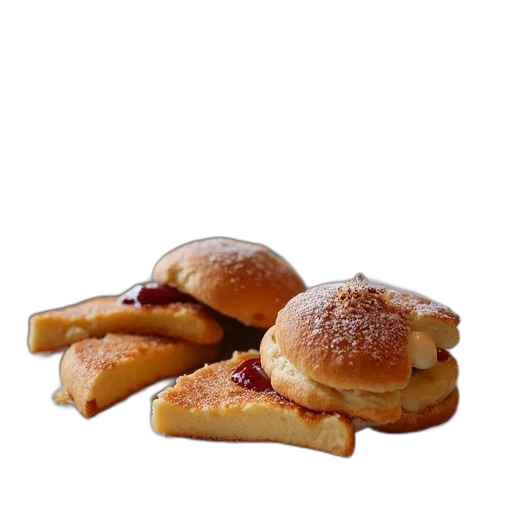food, crown, photorealistic, 3d render transparent PNG cut-out