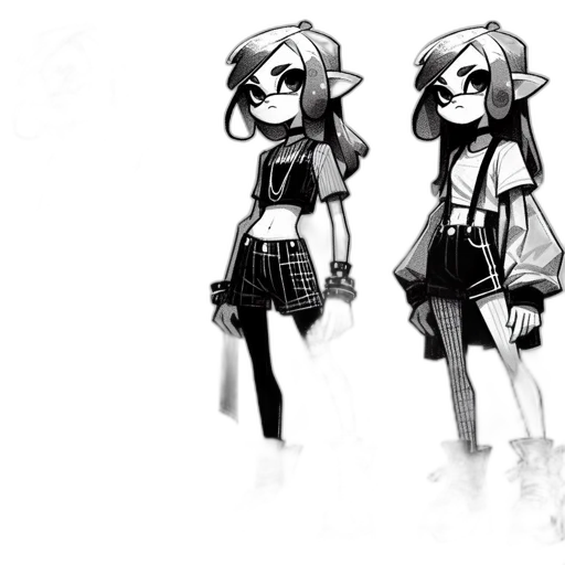 jacket, dress, robot, staff, concept art, cartoon, comic book art, pixel art transparent PNG cut-out