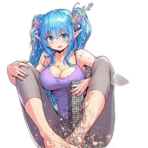 dress, flower, jewelry, weapon, anime, pixel art, fantasy art, concept art transparent PNG cut-out