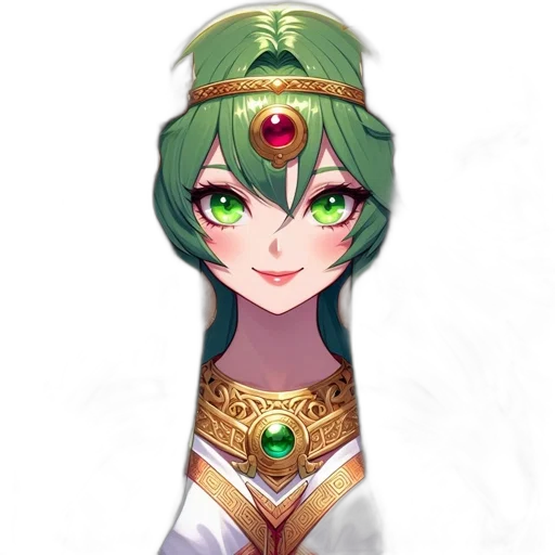crown, staff, jewelry, mask, fantasy art, pixel art, anime, concept art transparent PNG cut-out