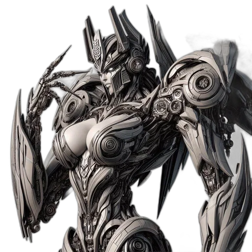 robot, dragon, weapon, creature, concept art, comic book art, fantasy art, 3d render transparent PNG cut-out