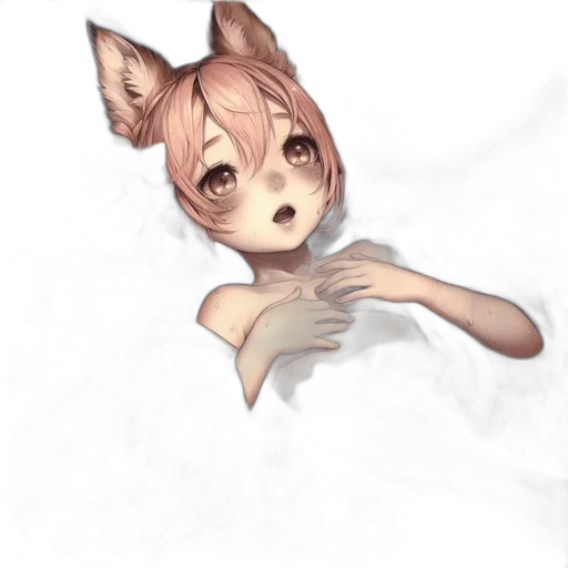 mask, creature, staff, face, watercolor, anime, concept art, photorealistic transparent PNG cut-out