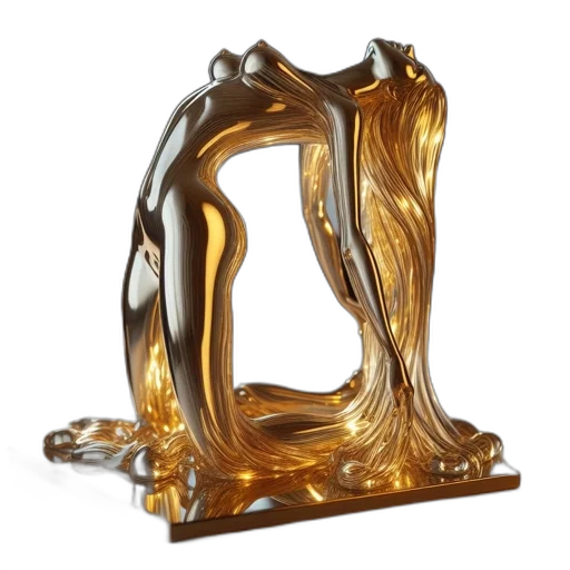 crown, furniture, jewelry, 3d render, metallic, golden, sculpture, arching transparent PNG cut-out