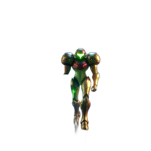 robot, weapon, creature, staff, 3d render, concept art, pixel art, vaporwave transparent PNG cut-out