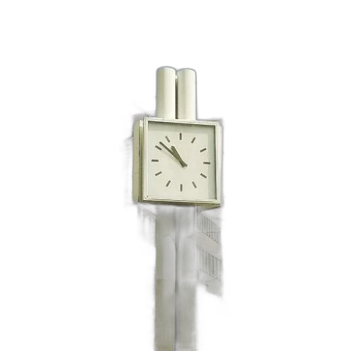 jewelry, staff, clock, tower, wires, above, buildings, behind transparent PNG cut-out