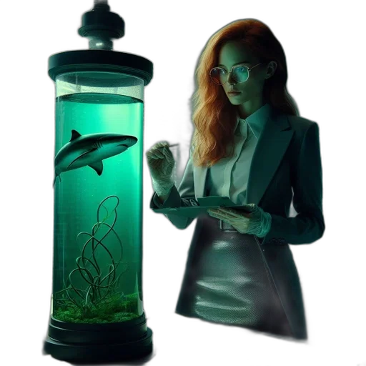 bottle, concept art, fantasy art, pixel art, vaporwave, underwater, neon lights, outer space transparent PNG cut-out