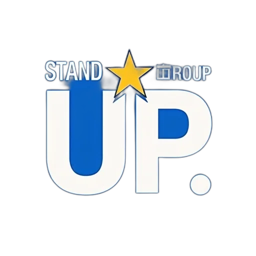 staff, blue, background, words, stand, europe, white, yellow transparent PNG cut-out
