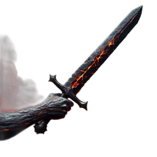 sword, dragon, weapon, staff, concept art, fantasy art, 3d render, photorealistic transparent PNG cut-out
