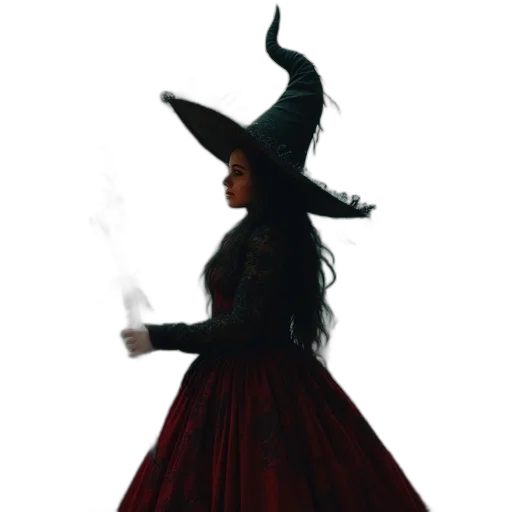 staff, dress, hat, mask transparent PNG cut-out