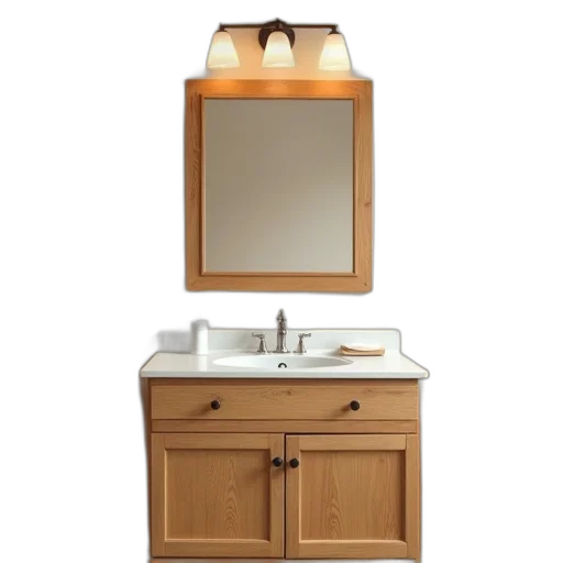 furniture, 3d render, photorealistic, earth tones, golden, bathroom, beige, wall transparent PNG cut-out
