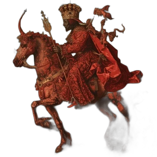 crown, staff, sword, dragon, concept art, fantasy art, photorealistic, 3d render transparent PNG cut-out