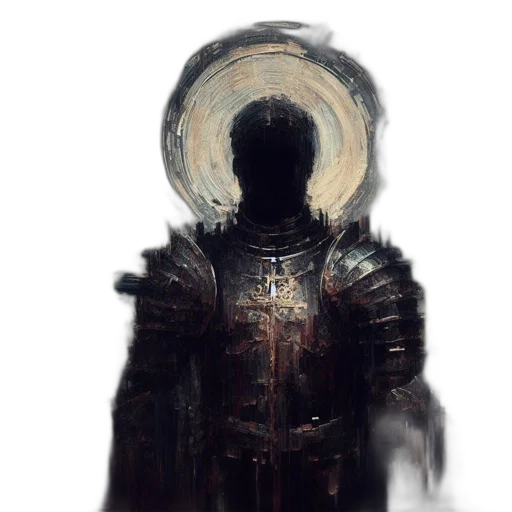 jacket, sword, face, mask, concept art, fantasy art, comic book art, photorealistic transparent PNG cut-out