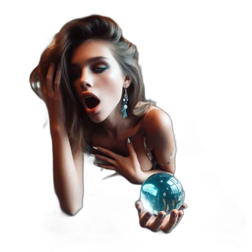 jewelry, photorealistic, concept art, fantasy art, 3d render, outer space, woman, reclines transparent PNG cut-out