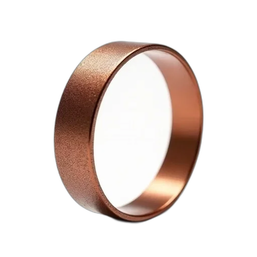 jewelry, 3d render, copper-colored, metal, bracelet, textured, surface, smooth transparent PNG cut-out