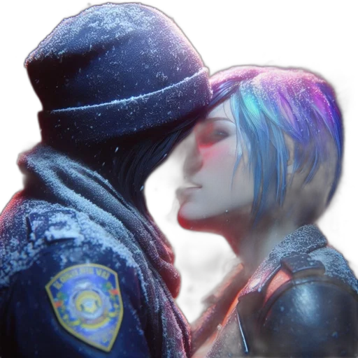 jacket, hat, cyberpunk, concept art, vaporwave, photorealistic, neon lights, outer space transparent PNG cut-out