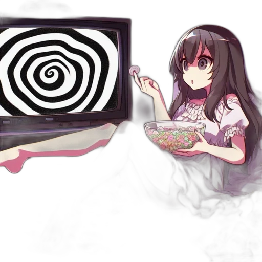 food, weapon, creature, anime, pixel art, concept art, vaporwave, fire transparent PNG cut-out