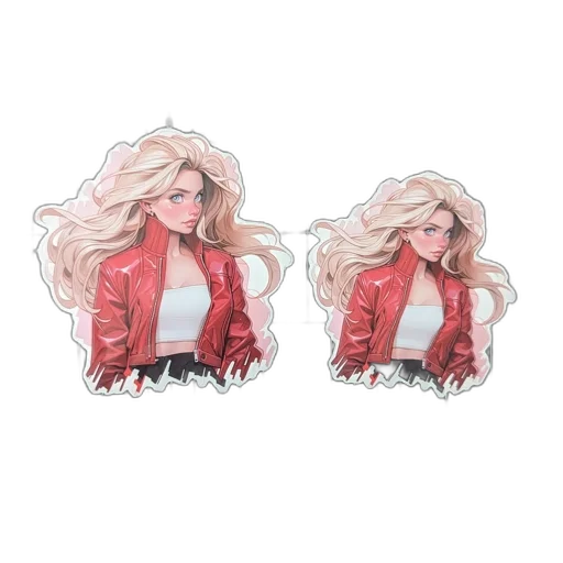 jacket, 3d render, cartoon, concept art, pixel art, assortment, animated, female transparent PNG cut-out