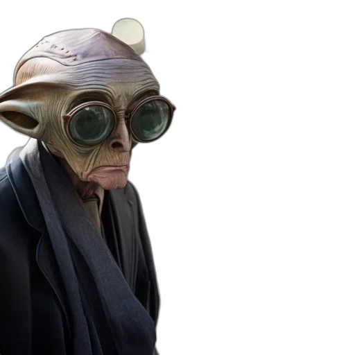 mask, staff, creature, animal, concept art, 3d render, photorealistic, extraterrestrial-like transparent PNG cut-out