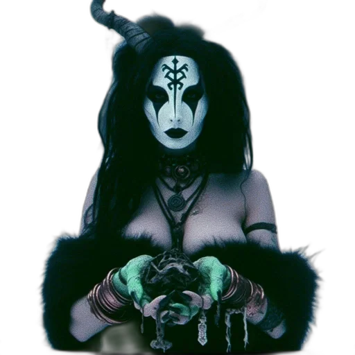 mask, jewelry, creature, staff, fantasy art, concept art, pixel art, comic book art transparent PNG cut-out