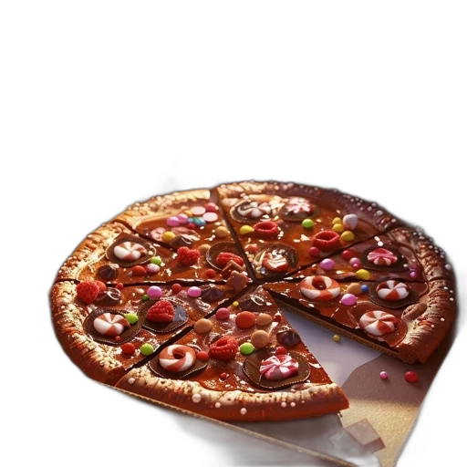food, crown, 3d render, photorealistic, image, shows, whimsical, setting transparent PNG cut-out