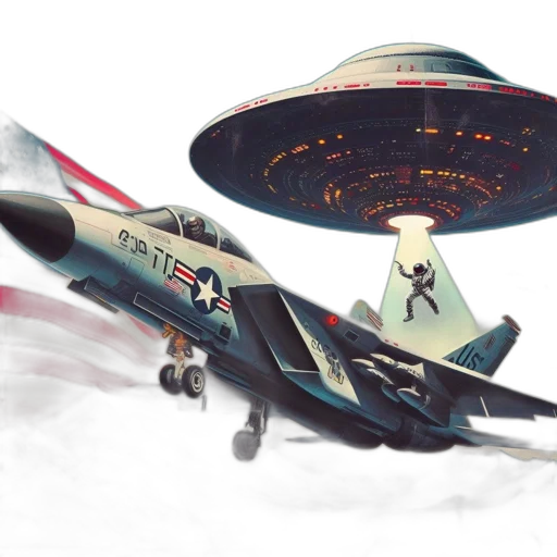 concept art, fantasy art, watercolor, comic book art, outer space, desert, ufo, hovers transparent PNG cut-out