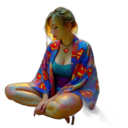 dress, jacket, jewelry, face, oil painting, photorealistic, concept art, fantasy art transparent PNG cut-out
