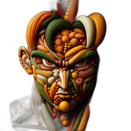 mask, face, staff, crown, concept art, 3d render, photorealistic, fantasy art transparent PNG cut-out
