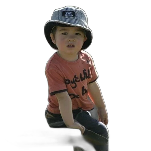 hat, robot, staff, face, photorealistic, 3d render, young, child transparent PNG cut-out