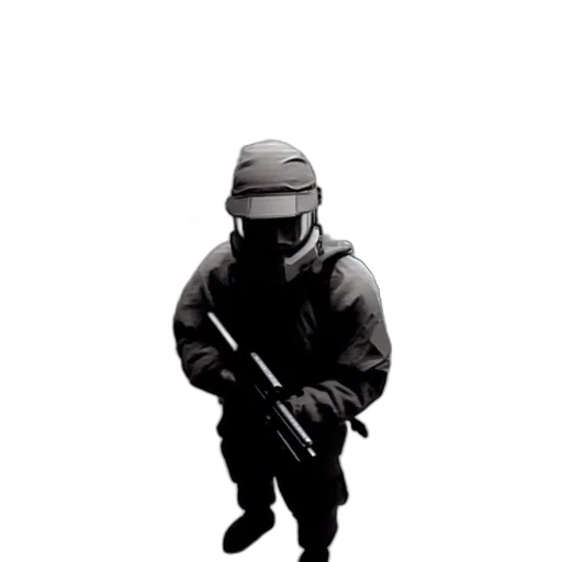 mask, weapon, jacket, staff, concept art, pixel art, 3d render, photorealistic transparent PNG cut-out