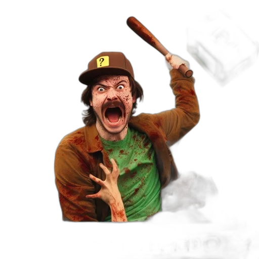 staff, hat, weapon, face, concept art, pixel art, photorealistic, 3d render transparent PNG cut-out