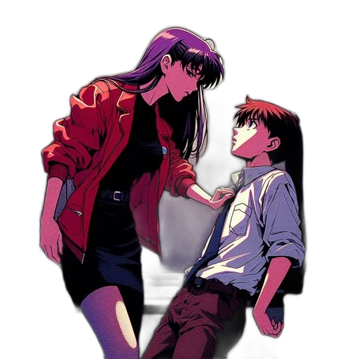 jacket, vaporwave, anime, concept art, cyberpunk, neon lights, fire, night transparent PNG cut-out