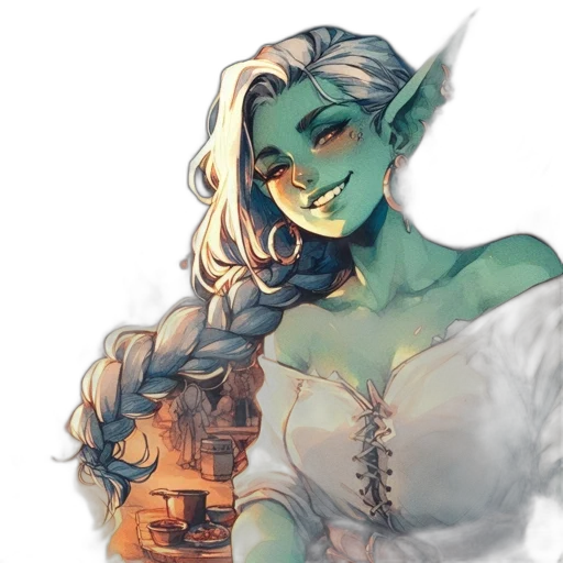 staff, fantasy art, concept art, watercolor, pixel art, green, blue, pastel transparent PNG cut-out
