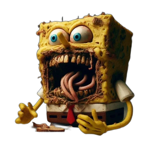 creature, mask, food, face, concept art, 3d render, photorealistic, comic book art transparent PNG cut-out
