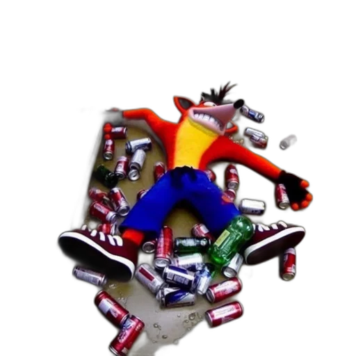 robot, bottle, weapon, staff, 3d render, concept art, pixel art, photorealistic transparent PNG cut-out