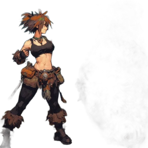 weapon, concept art, fantasy art, pixel art, 3d render, earth tones, two, animated transparent PNG cut-out