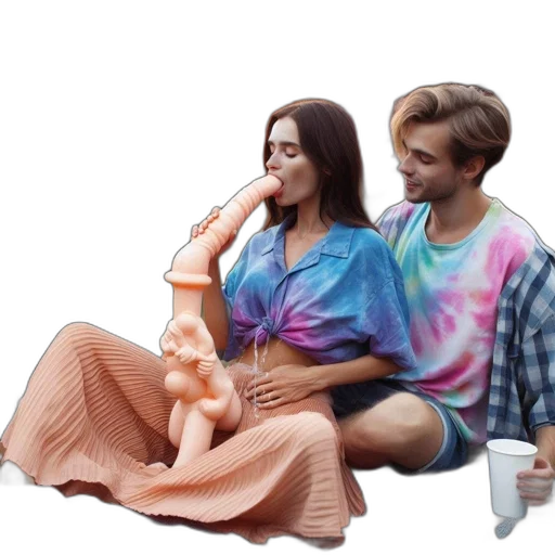 bottle, jacket, dress, umbrella, vaporwave, concept art, 3d render, photorealistic transparent PNG cut-out