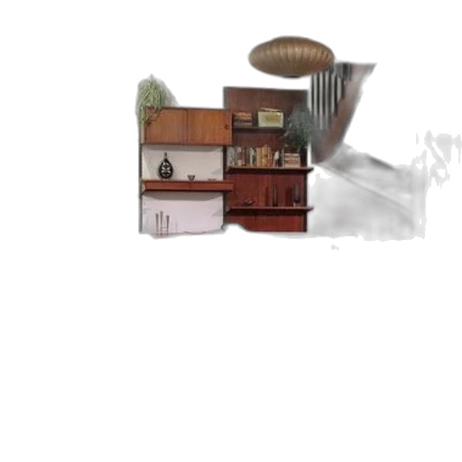 furniture, building, food, hair, 3d render, concept art, photorealistic, pixel art transparent PNG cut-out