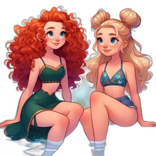 dress, concept art, cartoon, fantasy art, pixel art, underwater, green, colorful transparent PNG cut-out