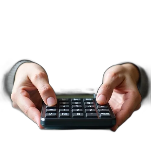 person, hands, holding, calculator, brand, name, istock, watermark transparent PNG cut-out
